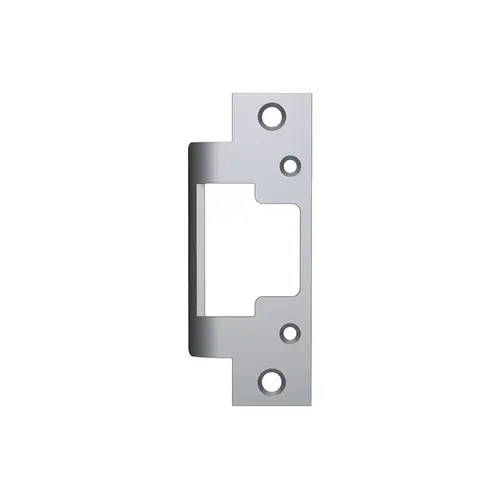 Faceplate for HES 8000 and 8300 Series Electric Strikes for Cylindrical Locksets in ANSI Metal Jamb Bright Stainless Steel