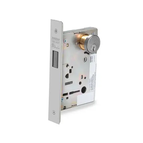 Passage Mortise Lock with ALP Push Pull Hospital Trim Satin Stainless Steel Finish