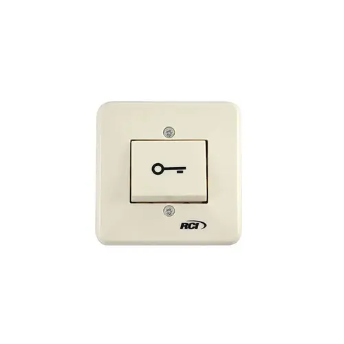 Momentary Surface Rocker Switch, White Finish Tan Painted