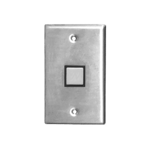 Momentary Economy Push Button, Satin Stainless Steel Finish