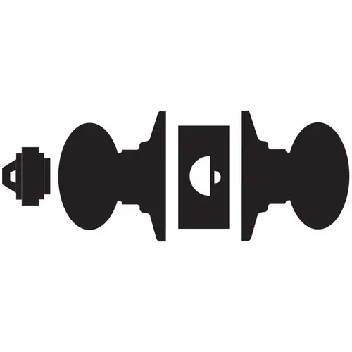 A Series Storeroom Georgian Lock C Keyway with 11096 Latch 10001 Strike Antique Brass Finish