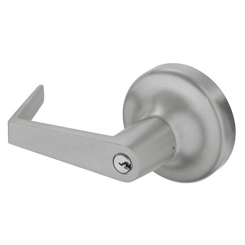 Augusta Key in Lever Classroom Rose Exit Device Trim Aluminum Finish