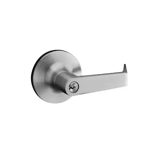 Commercial Entry Augusta Lever Grade 1 Cylindrical Lock with Large Format IC Less Core Satin Chrome Finish