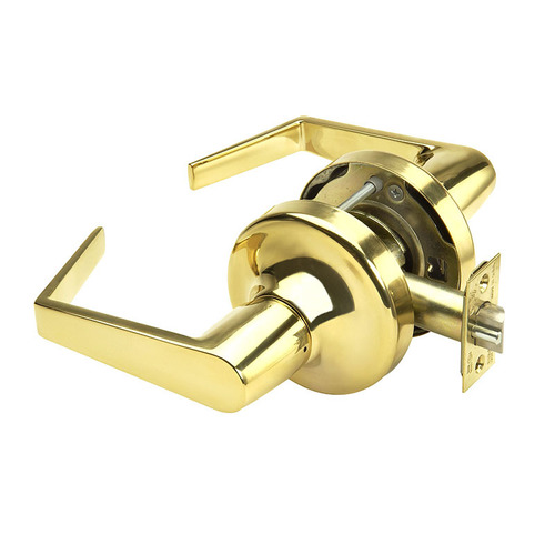 5300LN Series Standard Duty Lever Lock, Bright Polished Brass