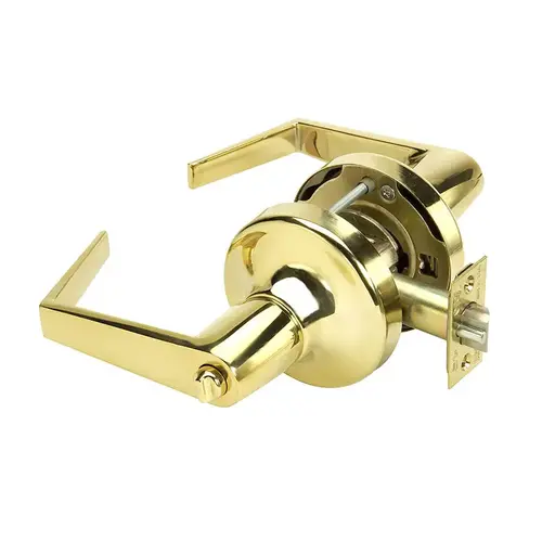 5300LN Series Standard Duty Lever Lock, Bright Polished Brass