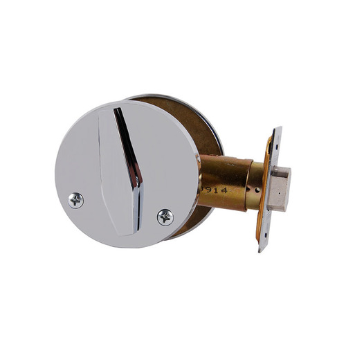 Grade 2 Occupancy Indicator Deadbolt with 12287 Latch and 10094 Strike Bright Chrome Finish