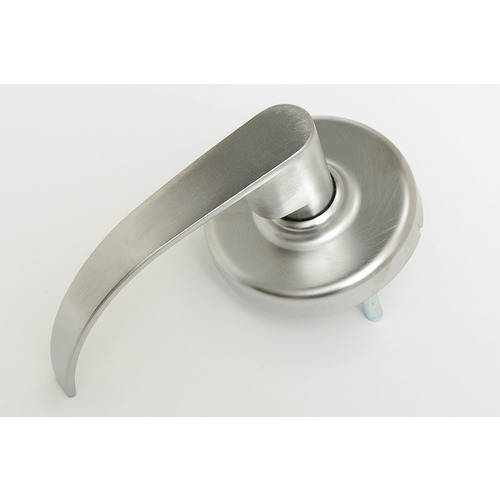 Zinc Princeton Lever and D Rose Passage by Blank Plate Grade 1 Extra Heavy Duty Cylindrical Lever Lock Satin Chrome Finish