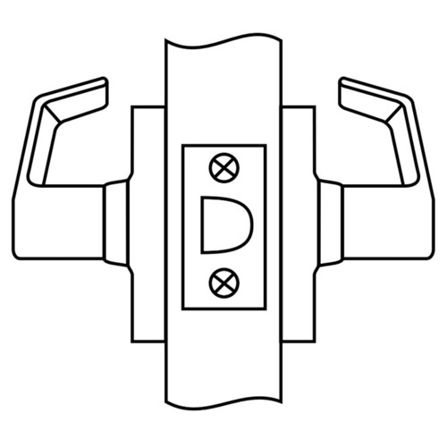 CL3510 Passage Lockset, Satin Brass