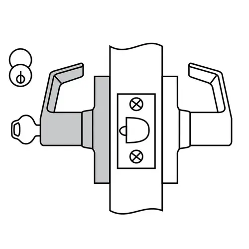 CL3557 Storeroom Lockset, Oil Rubbed Dark Bronze