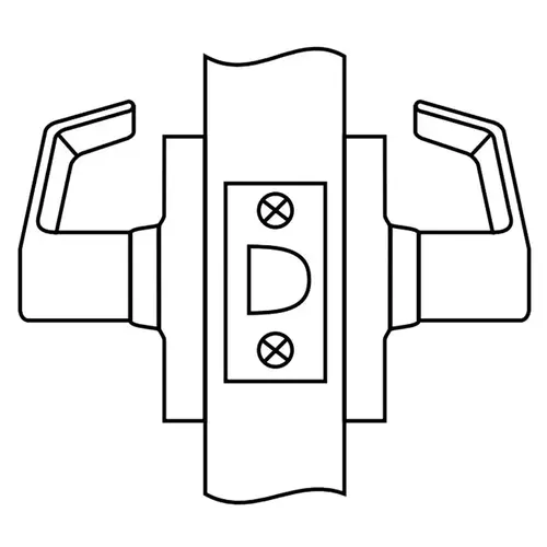 CL3810 Passage Lockset, Bright Polished Chrome