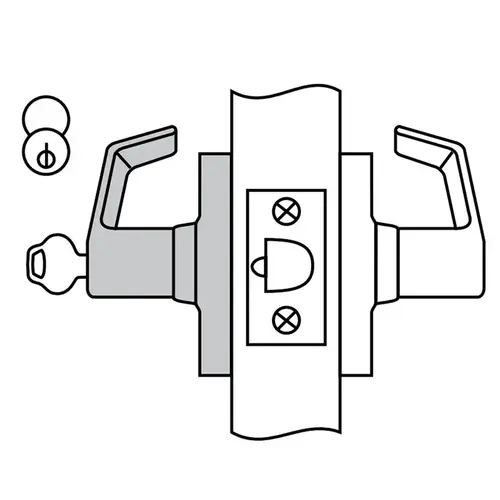 CL3857 Storeroom Lockset, Oil Rubbed Dark Bronze