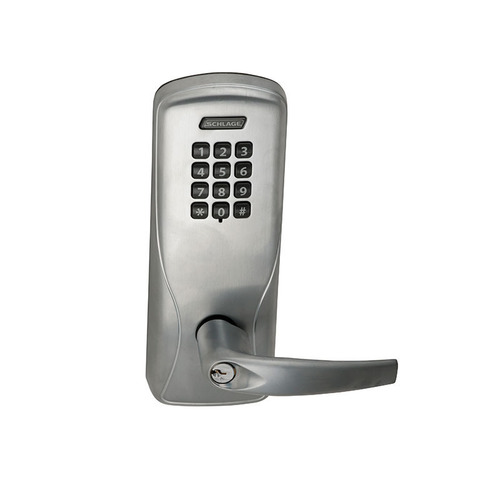 Schlage Electronics CO100993R70 KP ATH 626 BD KIT - Standalone Keypad Exit Trim for Rim/Concealed Vertical Rod/Concealed Vertical Cable Exit Devices, Manually Programmed, Athens Lever, SFIC Less Small Format Cylinder not Included), Satin Chrome 626