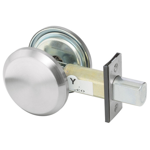 Blank Plate by Thumbturn Grade 2 Deadbolt Satin Chrome Finish