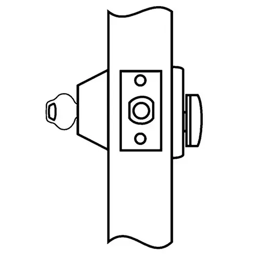 Single Cylinder Grade 2 Deadbolt with L4 Keyway and 2-3/8" Backset Bolt Satin Chrome Finish