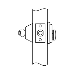 Deadlock Satin Brass