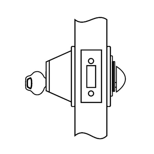 Single Cylinder Deadbolt L4 Keyway Satin Brass Finish