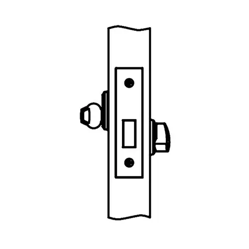 DL4117 Classroom Deadlock, Bright Polished Brass