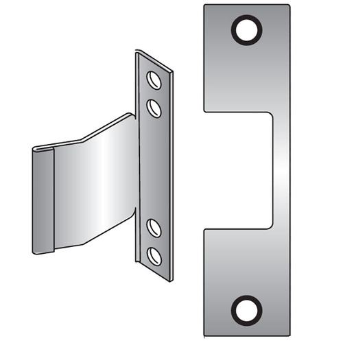 Faceplate for HES 1006 Series Electric Strikes for Corbin/Russwin Security Bolt and Normally Extended 1 Inch Tubular Bolts Satin Brass