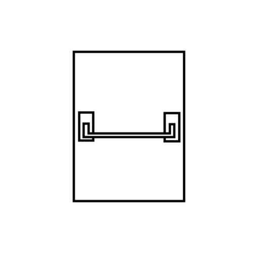 Left Hand Reverse Narrow Style Rim Panic Crossbar Passage Exit Device Exit Only Satin Stainless Steel Finish