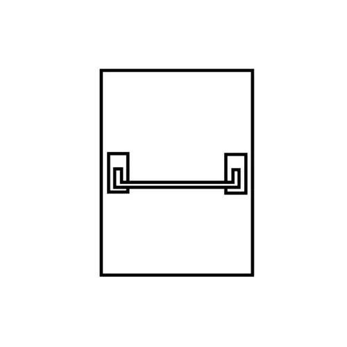 Right Hand Reverse Narrow Style Rim Panic Crossbar Passage Exit Device Exit Only Satin Stainless Steel Finish