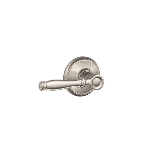 Schlage Residential F10 BIR 619 Birmingham Lever Passage Lock with 16080 Latch and 10027 Strike Satin Nickel Finish