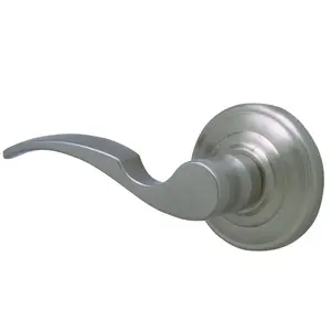 Schlage Flair Door Lever - Left Handed Non-Turning Dummy Handle Satin Nickel
