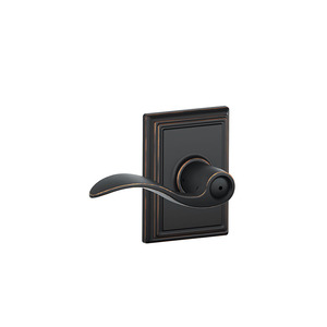 Schlage Residential F40 ACC 716 ADD F40 Accent Lever Privacy