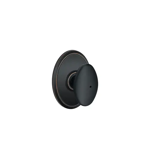 F40 Siena Knob Privacy Lock with Wakefield Trim Aged Bronze