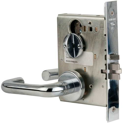 L9050P Mortise Entrance/Office Lock, Bright Polished Chrome