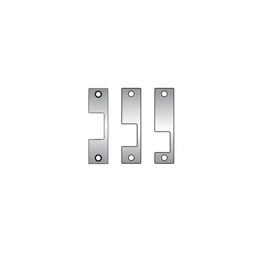 Faceplate Kit, 1006 Series, 4-7/8" x 1-1/4", Mortise Lock Latchbolt Solution, Black 1012 FACEPLATE KIT J, KM, KD Applied