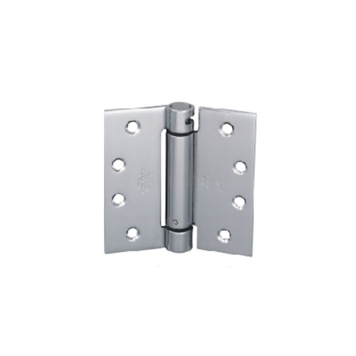 3-1/2" X 3-1/2" Lube Bearing Full Mortise Square Corner Spring Hinge Satin Chrome Finish