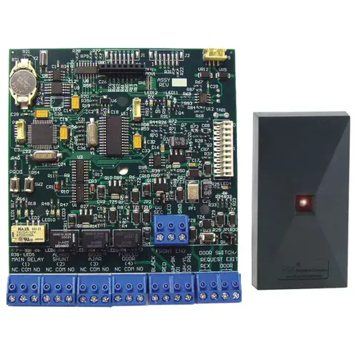 Max 3 Module Single Door Acces Control Kit for System Expansion, Plugs into Max3 Backplane, Expands System one Door st a Time, Includes 2-N-1 Reader HAF Proximity Reader