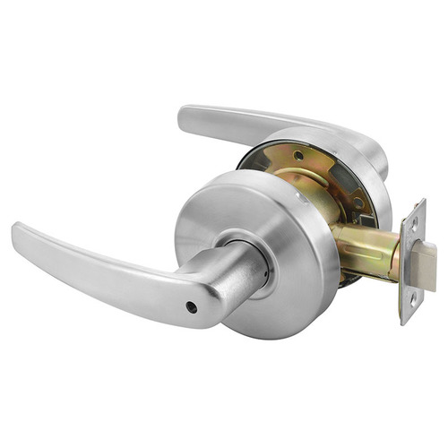 Privacy Monroe Lever Grade 2 Cylindrical Lock Satin Chrome Finish