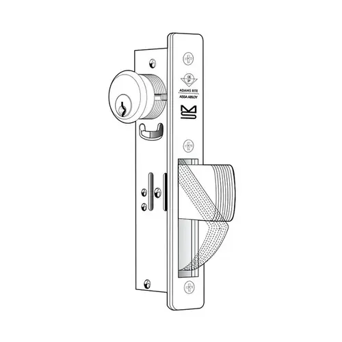 Aluminum Door Deadlocks Dark Bronze Anodized Aluminum