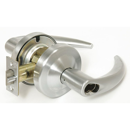 ND Series Vandlgard Entry Small Format Less Core Omega with 13-247 Latch 10-025 Strike Satin Chrome Finish