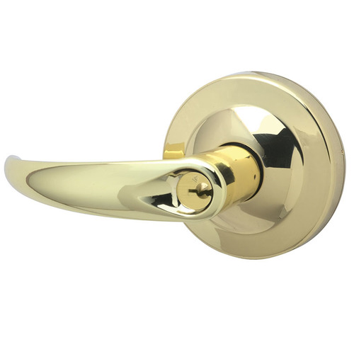 ND Series Vandlgard Entry / Office C123 Keyway Omega with 13-247 Latch 10-025 Strike Bright Brass Finish