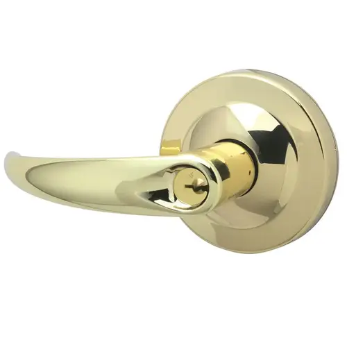 ND Series Store C123 Keyway Omega with 13-247 Latch 10-025 Strike Bright Brass Finish