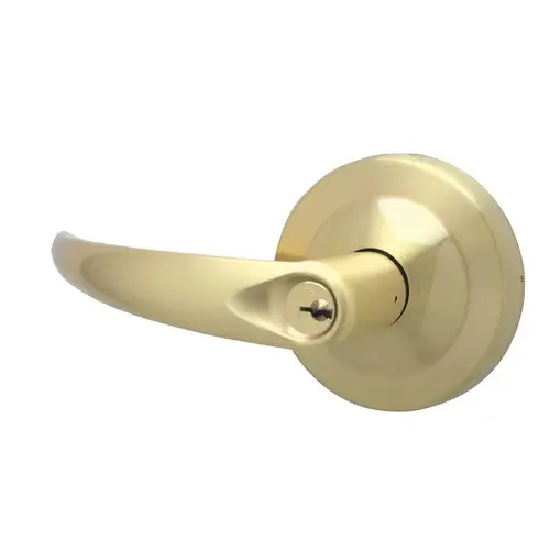 ND Series Store C123 Keyway Omega with 13-247 Latch 10-025 Strike Satin Brass Finish