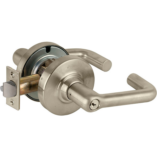 ND Series Entry C123 Keyway Tubular with 13-247 Latch 10-025 Strike Satin Nickel Finish