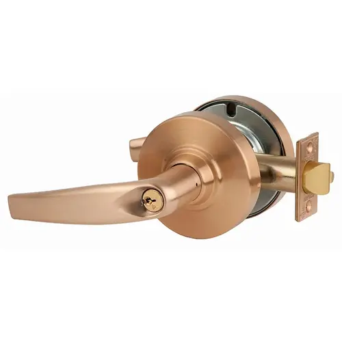 Lock Cylindrical Lock Satin Bronze Clear Coated