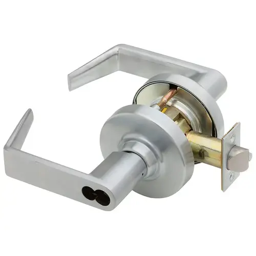 Grade 1 Classroom by Storeroom Lock, Rhodes Lever, Schlage FSIC Prep Less Core, Satin Chrome Finish, Non-Handed Satin Chrome