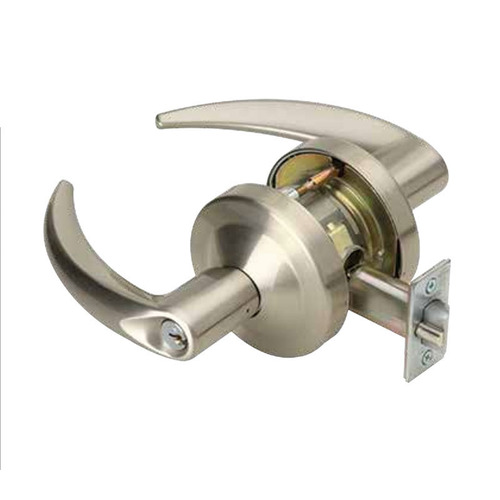 Lock Electric Cylindrical Lock Satin Nickel Plated Clear Coated