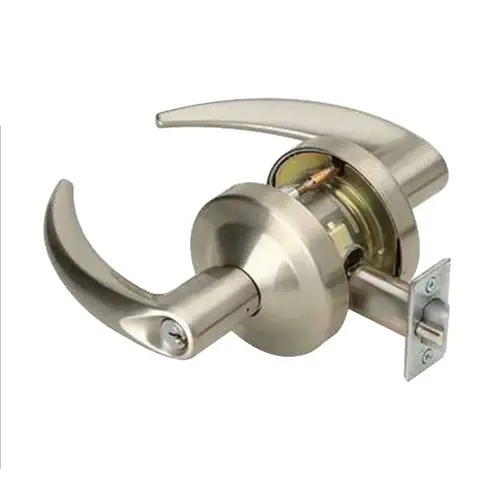 ND Series Vandlgard Storeroom C123 Keyway Electrically Locked Tubular with 13-247 Latch 10-025 Strike Bright Brass Finish