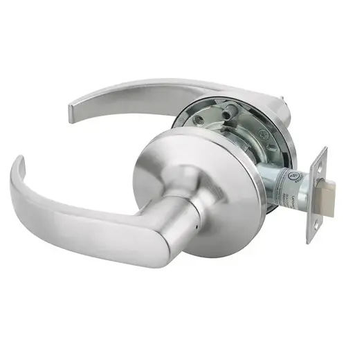 Passage Pacific Beach Lever Grade 1 Cylindrical Lock, 693 Latch, and 497-114 Strike US26D (626) Satin Chrome Finish