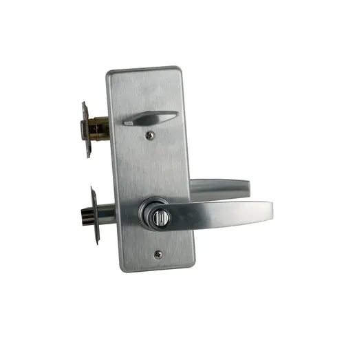 S200 Series Interconnected Entry Double Locking Full Size Less Core Jupiter Lever with 16-481 Latch 10-109 Strike Satin Chrome Finish