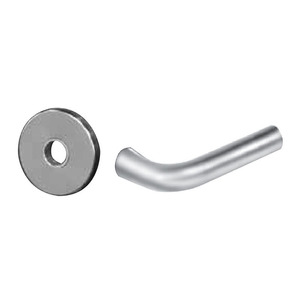 Mortise Entry Trim Only with W Lever and LN Rose Satin Chrome Finish