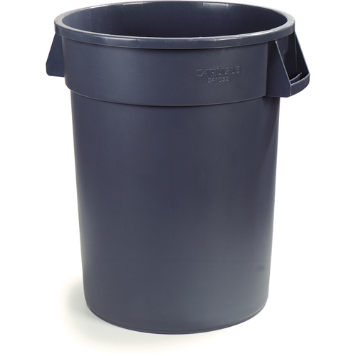 Bronco Waste Container Round 55 Gallon Gray, 1 Each