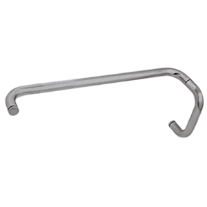 CRL BMNW6X18BN Brushed Nickel 6" Pull Handle and 18" Towel Bar BM Series Combination Without Metal Washers