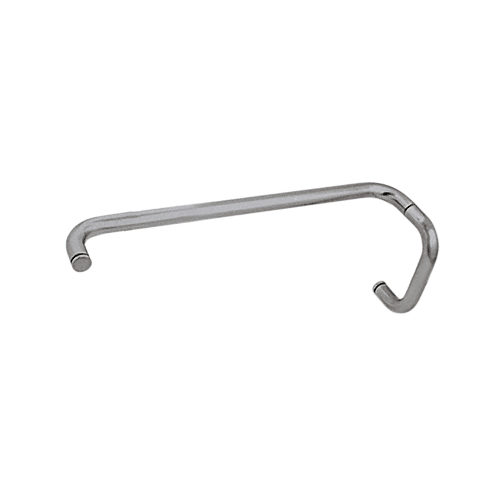 CRL BMNW6X18BN Brushed Nickel 6" Pull Handle and 18" Towel Bar BM Series Combination Without Metal Washers