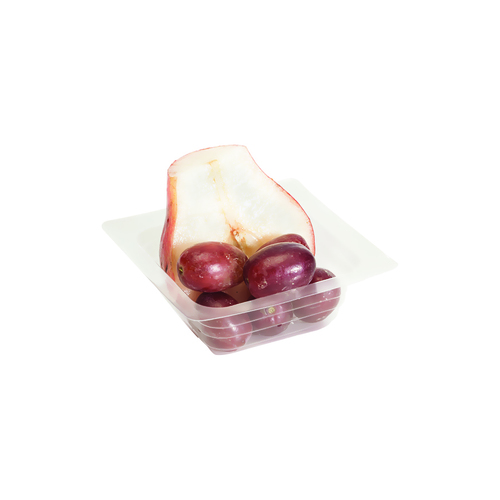 CONTAINER 12 FOOD PLASTIC 1 CMPT W/ HINGE LID BLACK BASE CARRYOUT TRAY PLASTIC 4 OZ PORTION CLEAR DEEP